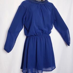 TOMMY HILFIGER Girls Midi Holiday I Navy Long sle